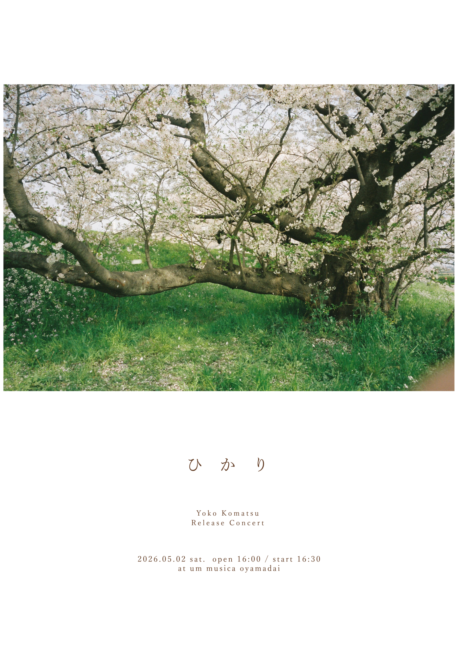 Yoko Komatsu release concert 「 ひかり 」　