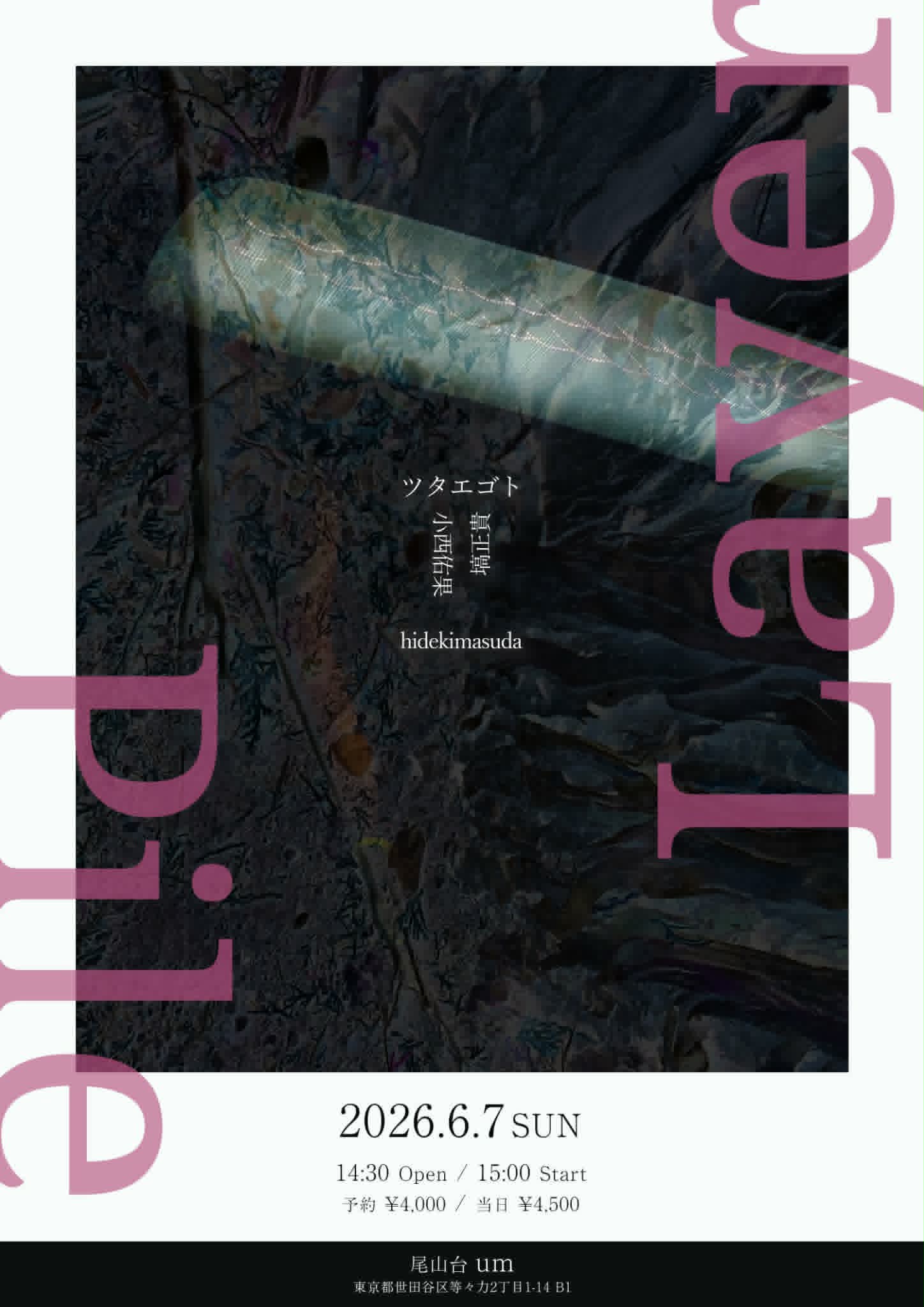 ツタエゴト(塙正貴、小西佑果) 「Pile/Layer」